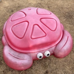 『決まりました！』カニさん　砂場