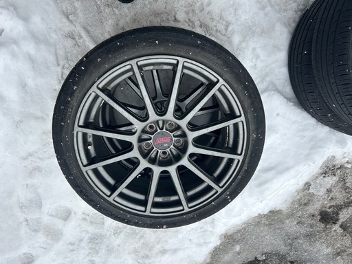 スバル STIホイールタイヤ4本 215/45/R18インチ