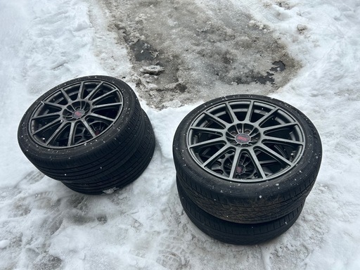 スバル STIホイールタイヤ4本 215/45/R18インチ