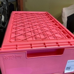 プラスチックボックス（ピンク）　2セットの画像