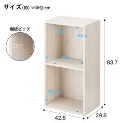 【0円！！引き取りのみ】ニトリ　Nクリックボックス　レギュラー2段の画像