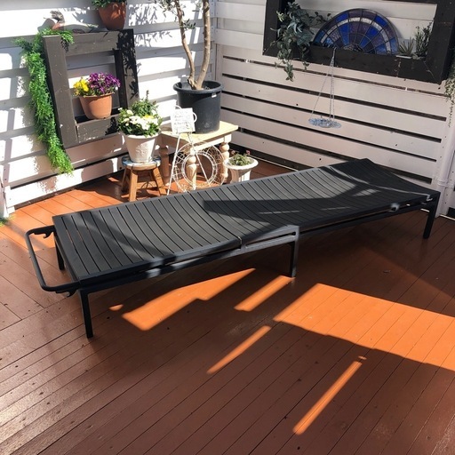 ガーデン用シングルベッド（ベンチ）