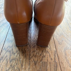【お話中】本革レトロ　ロングブーツ　23.5センチの画像