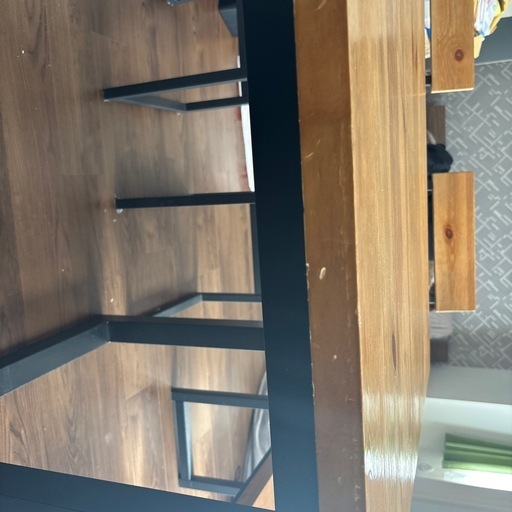 制約済）無垢×アイアン ビンテージダイニングセット