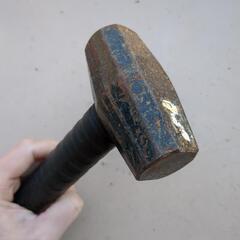 土牛/ハンマー/パイプ柄/石頭鎚/ショートハンマー/ 0.9kg/極短の画像
