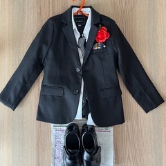 卒園式、入学式など子供用スーツ、靴セットの画像