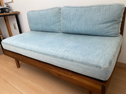 引取限定】デニムソファ L字型 Unico Swella