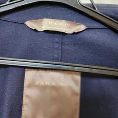 ジャケット ザラ メンズ ダブル 細身の画像