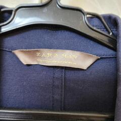 ジャケット ザラ メンズ ダブル 細身の画像