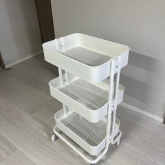 【0円/取りに来てくれる方】IKEA ワゴン 白
