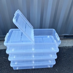 美品　キャスター付きベッド下収納　4個セット の画像