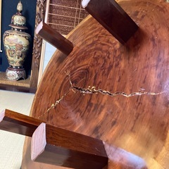 カリン無垢座卓
の画像