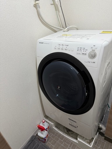 ドラム式洗濯乾燥機SHARP ES-S7E 2020年製 モーター新品に交換済