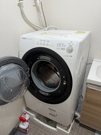 ドラム式洗濯乾燥機SHARP ES-S7E 2020年製 モーター新品に交換済