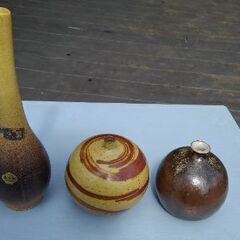 花瓶一輪ざし3点