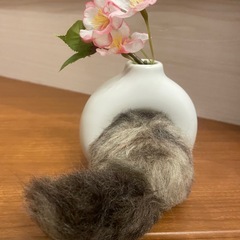 作家様　ハンドメイド作品　たぬきの一輪挿しの画像