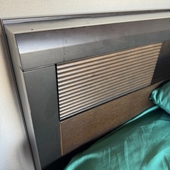 収納付きダブルベッド＆フランスベッド製マットレスセット（枕元収納あり）の画像