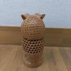 フクロウ　置物の画像