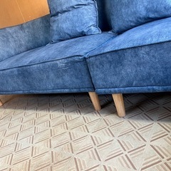 【取引決まりました】美品カウチソファ3人掛け4人掛けの画像