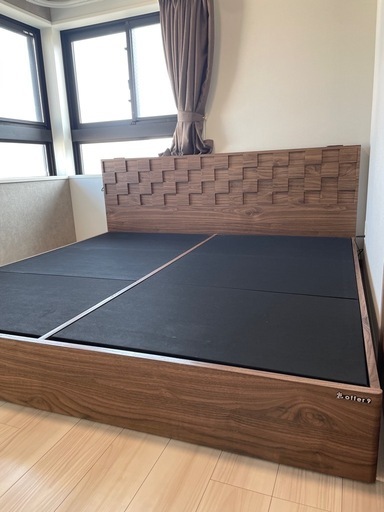 【offer9】ベッドフレーム キングサイズ