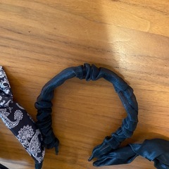 ヘアバンド 3個セット バンダナ柄・無地の画像