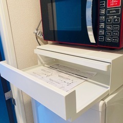 山崎実業タワー　キッチン家電下引き出し&スライドテーブル
 タワーの画像