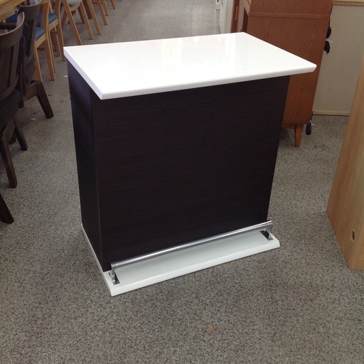 ニトリバーカウンター ホワイト/ダークブラウン バーカウンター】 ニトリ カウンターテーブル 収納家具:ホワイト