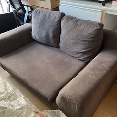 ２人がけソファ オシャレ グレー
