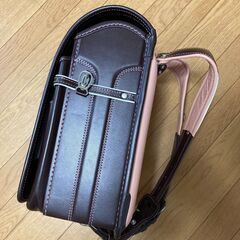 ランドセル高級・中古【中村鞄（茶・ラベンダー）】3年弱使用（2019-2021)の画像