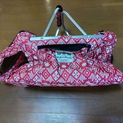 小型犬用折り畳みキャリーバッグ（piknikule製／中古、キズあり、型崩れあり）の画像