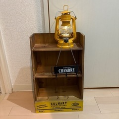 ミニ収納棚 ランプ ライト 小物掛け アメカジ ラック
 　小物...