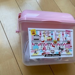 サンリオピューロランド　ポップコーン ハローキティ　バケツ　ケース　箱　カバン　ランチボックスの画像