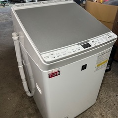 シャープ 洗濯機 洗濯乾燥機 ES-PX8F-W 穴なし槽 イン...