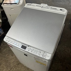 シャープ 洗濯機 洗濯乾燥機 ES-PX8F-W 穴なし槽 インバーター 8kg プラズマクラスター搭載 ホワイトの画像