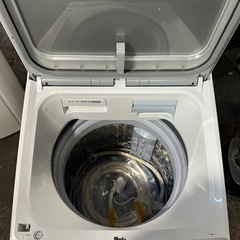 シャープ 洗濯機 洗濯乾燥機 ES-PX8F-W 穴なし槽 インバーター 8kg プラズマクラスター搭載 ホワイトの画像