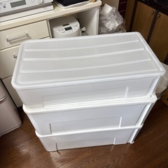 押し入れ 収納ケース 3個セットの画像
