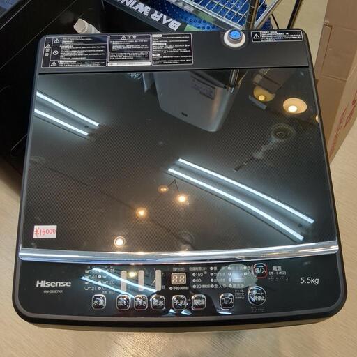 ハイセンス 洗濯機 5.5kg HW-G55E7KK 2020年製 まだまだ使えます