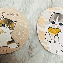 モフサンドのメモ帳とシール2枚、わちふぃーるどのながのバッチ値下げの画像