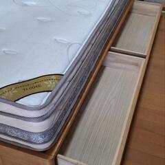 シングルベッドフレーム+マットレスの画像