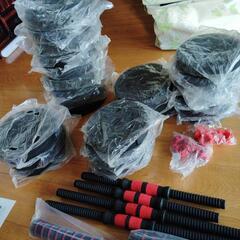 ダンベル バーベル 計60kgのセットの画像