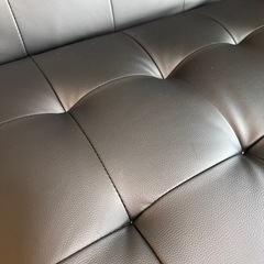 ニトリ　合皮2人掛けソファ　の画像