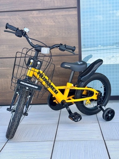 子供用自転車　ハマー　HUMMER   14インチ　折り畳み補助輪付き
