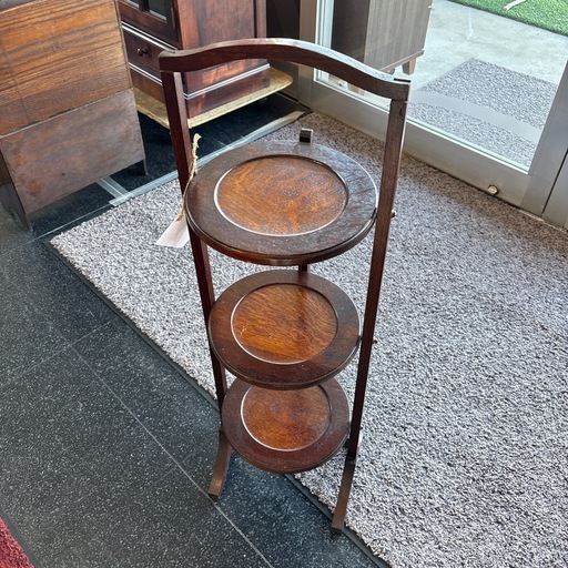 イギリスアンティーク アンティーク ケーキスタンド フラワースタンド 収納 ディスプレイ 折りたたみ シンプル おしゃれ インテリア