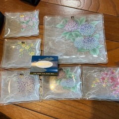 肥前の器、薄いガラス食器　新品　6枚セット
