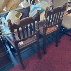 イギリスアンティーク アンティーク チェア 2脚セット シンプル レトロ おしゃれ インテリアの画像