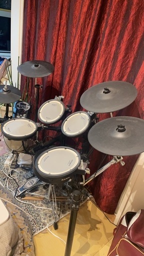 ドラム?　Roland TD-11KV-S 3シンバル TAMAツインペダルとスローン スターターセット(YRK)