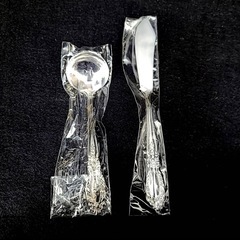 未使用 ◆ カトラリーセット　デザート ステンレス　花柄 17ピース スプーン　フォーク　バターナイフ　レードル 箱つきの画像