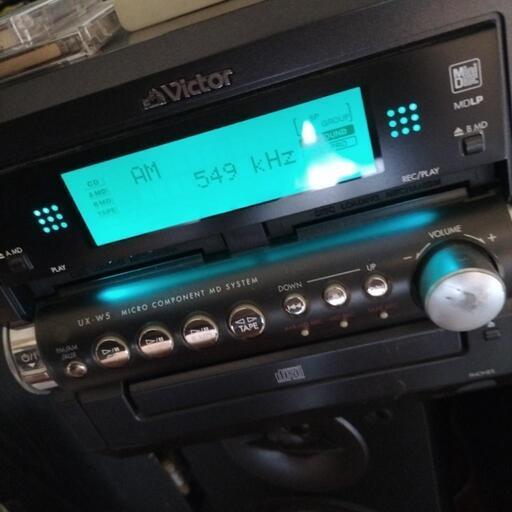 ビクターダブルMDミニコンポ激安1500円CDも聴けます