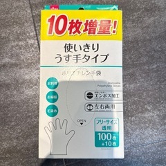使い捨てポリエチレン手袋 110枚