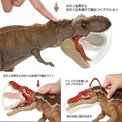 【訳あり】マテル ジュラシックワールド  ティラノサウルス スピノサウルスの画像
